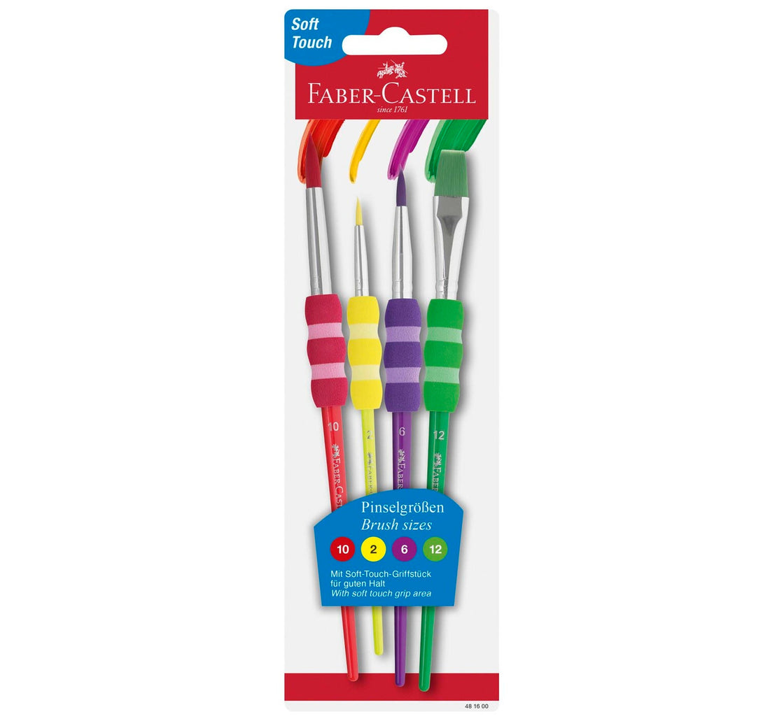 فابر كاستل - مجموعة فرش الرسم بالألوان المائية - 4 قطع