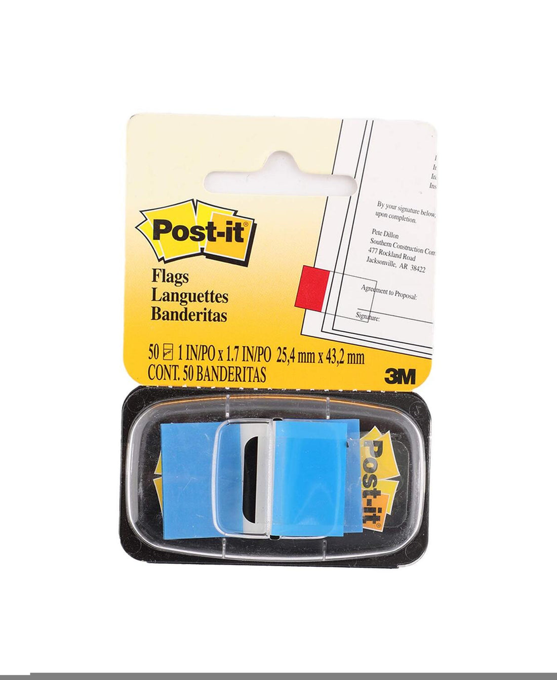 علم 3M Post-it أزرق