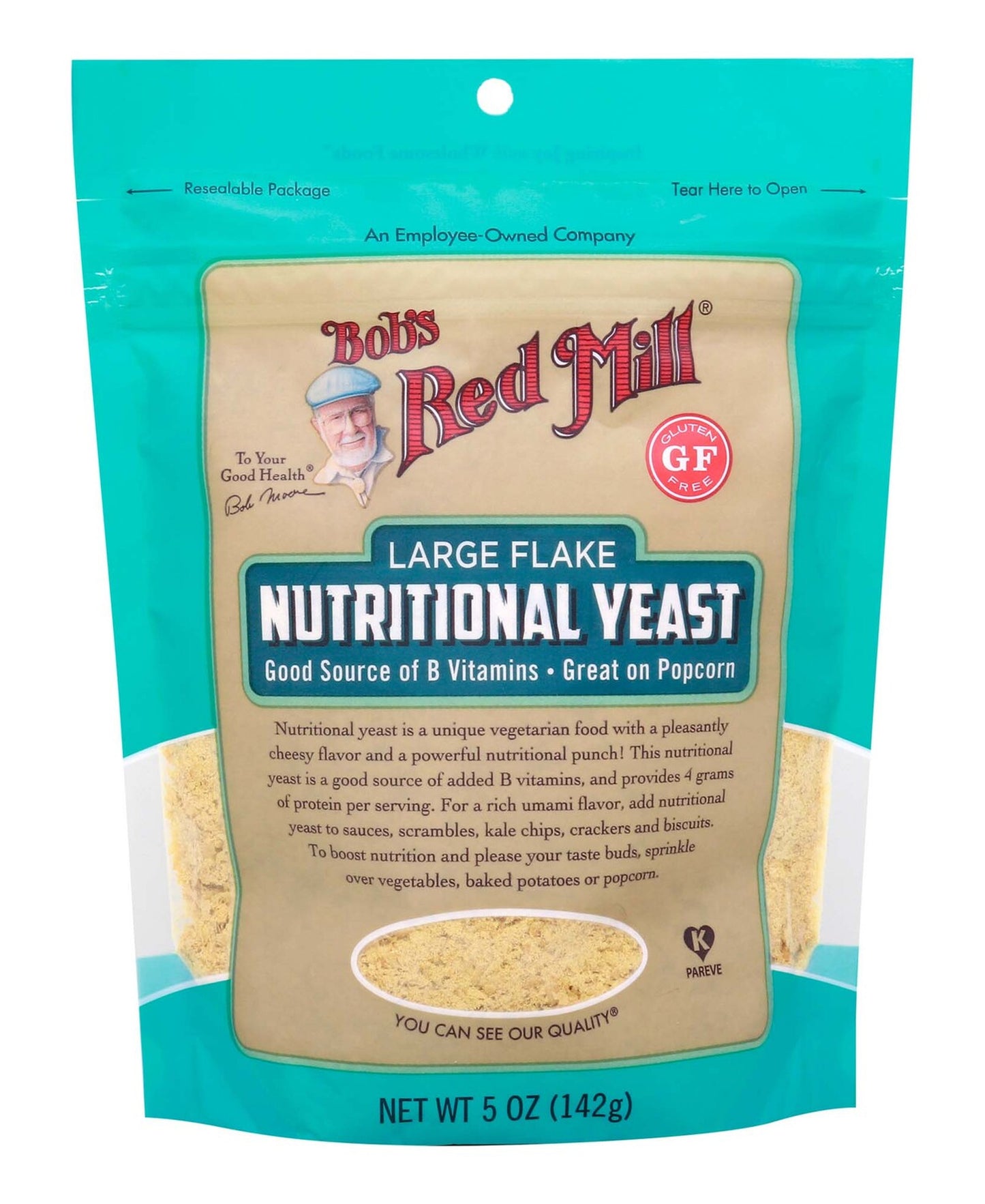 خميرة بوبز ريد ميل كبيرة الحجم للتغذية 142 جم