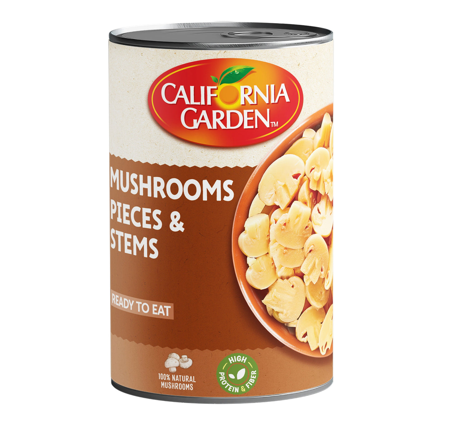 قطع وسيقان فطر معلبة من حدائق كاليفورنيا، 425 غرام