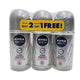 Nivea Men Silver Protect Anti Perspirant Roll On 3 x 50 ml