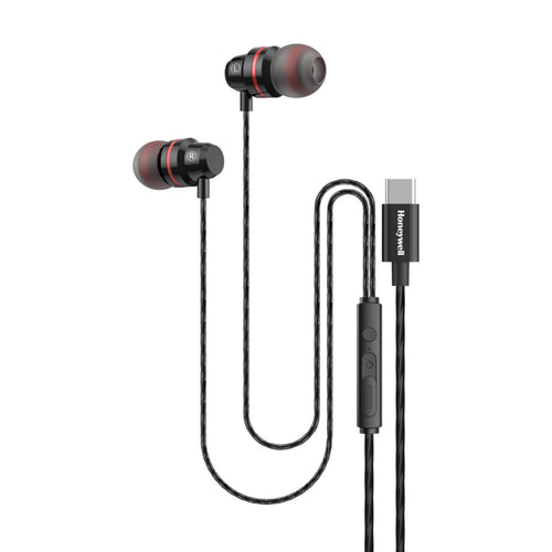 Honeywell Wired Earphones Suono P60 Black Lulu Hypermarket