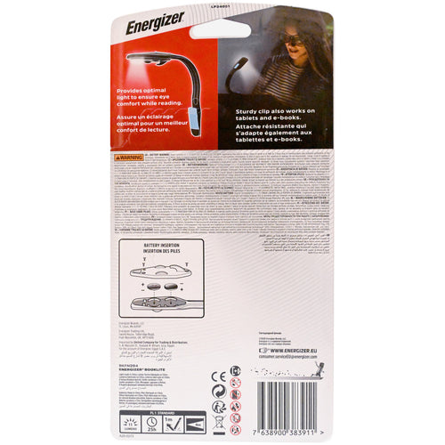 Energizer Book Light, Blue/Black, FNL2B1