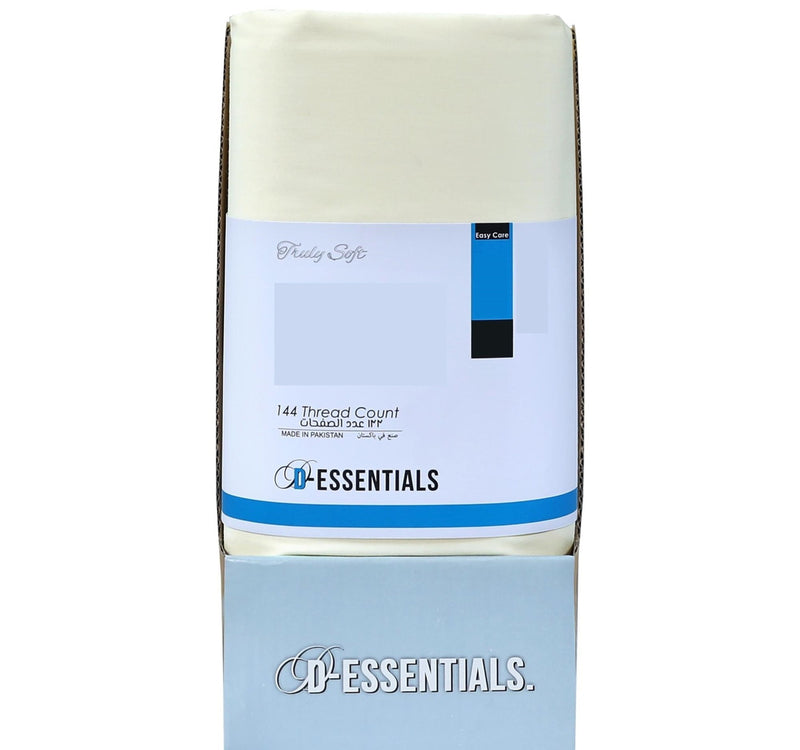 Decora D-Essentials Solid Bedsheet 260x275cm Papyrus