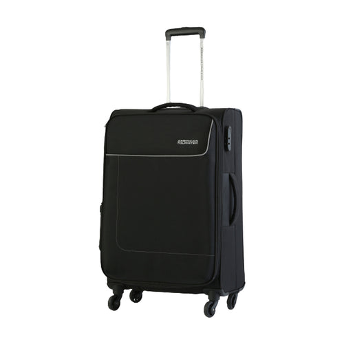 American Tourister Jamaica 4 Wheel Soft Trolley, 55 cm, Black