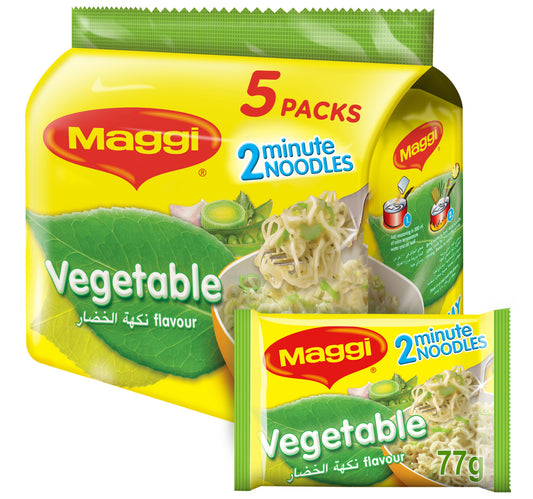 Maggi 2 Minutes Vegetable Noodles 5 x 77 g
