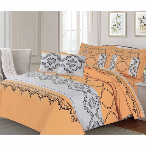 Barbarella Cotton Fitted Sheet King (200x200+30cm) 3pcs Set 144TC Renio