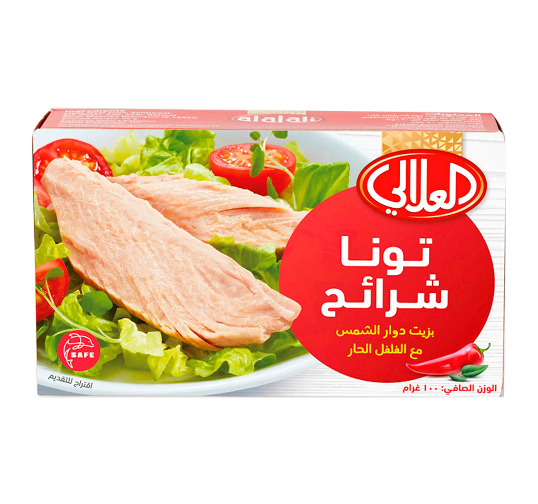 Al Alali Tuna Slices In Sunflower Oil With Chili 100 g