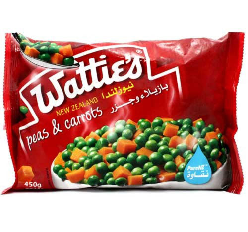 Watties Frozen Peas & Carrots 450 g