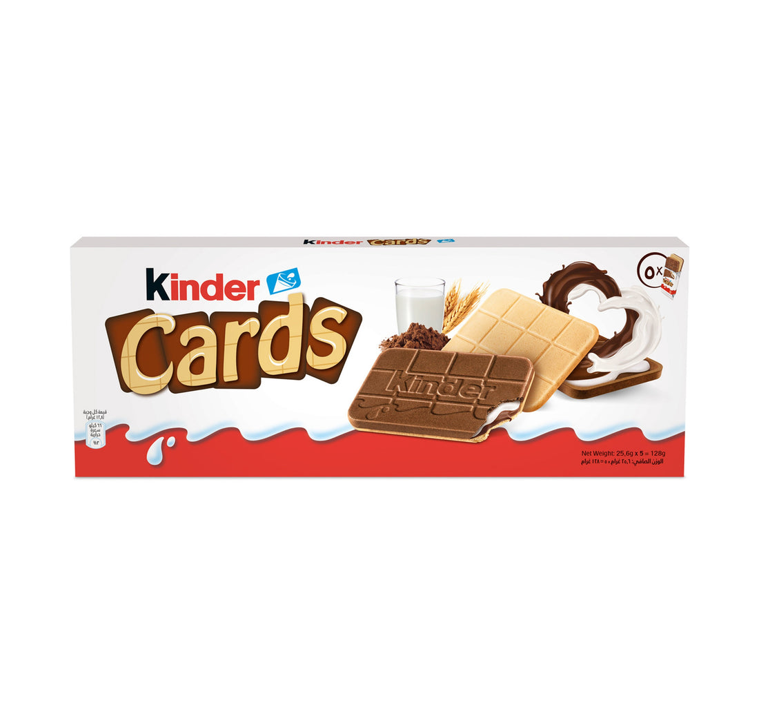 Kinder Cards Chocolate Biscuits 128 g