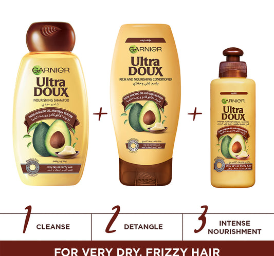 Garnier Ultra Doux Avocado And Shea Butter Nourishing Shampoo 200 ml