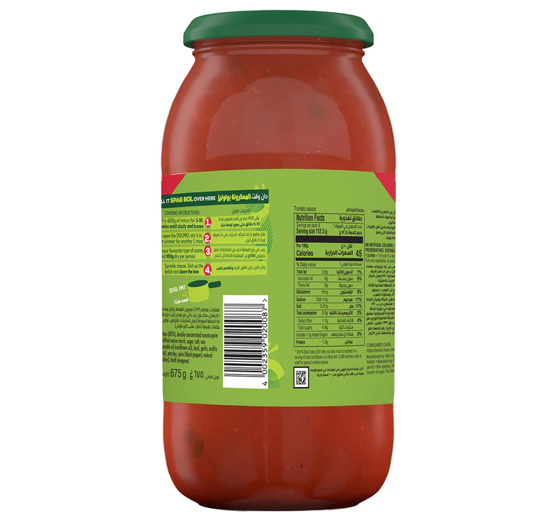 Dolmio Original Sauce For Bolognese 675 g