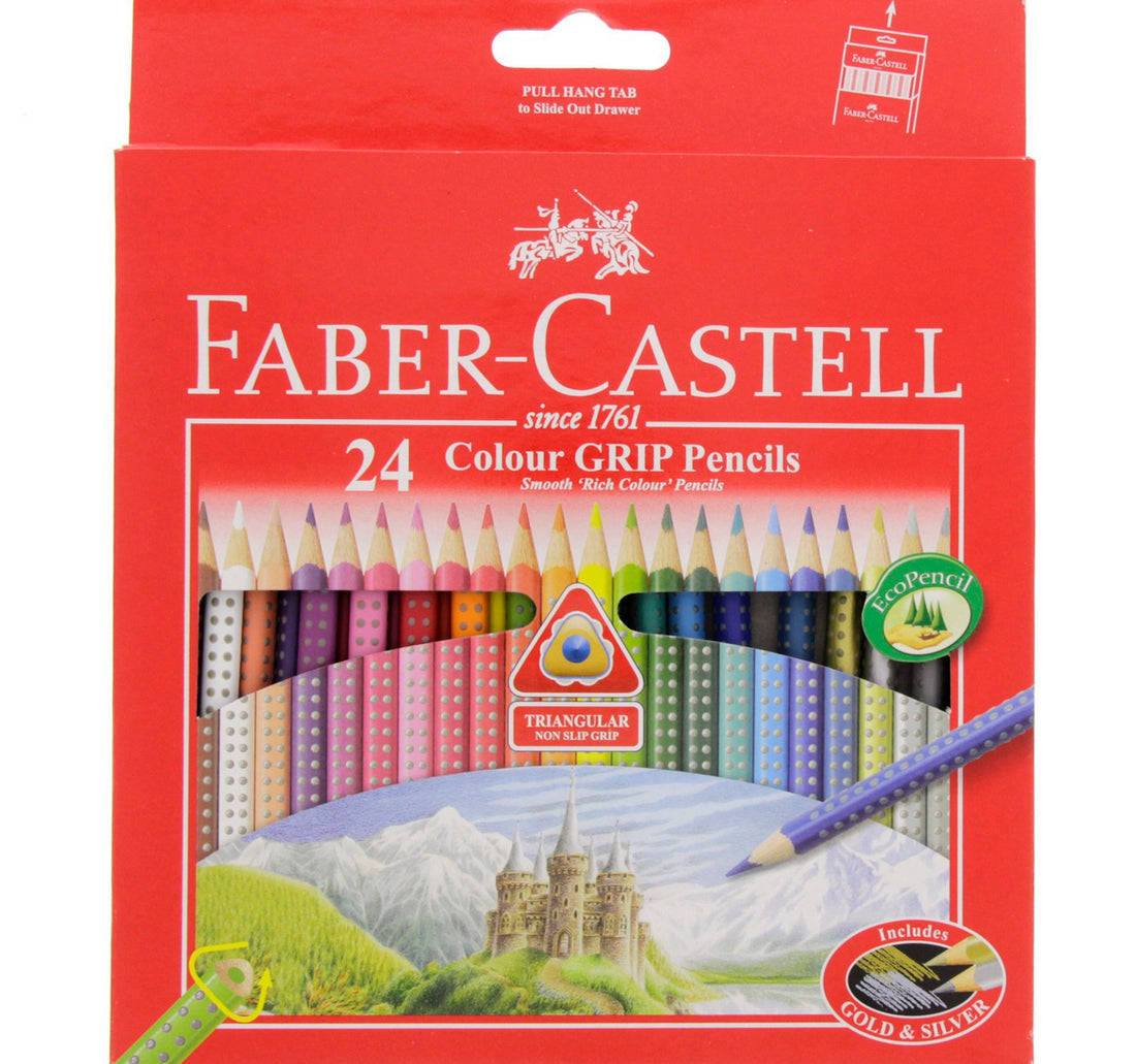 Faber-Castell Color Grip Pencils 24 Piecess