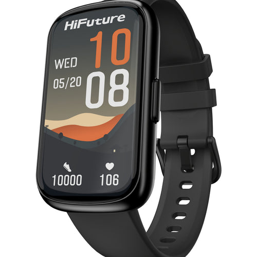 سوار ذكي HiFuture EVO2 بشاشة 1.47 بوصة، لون أسود