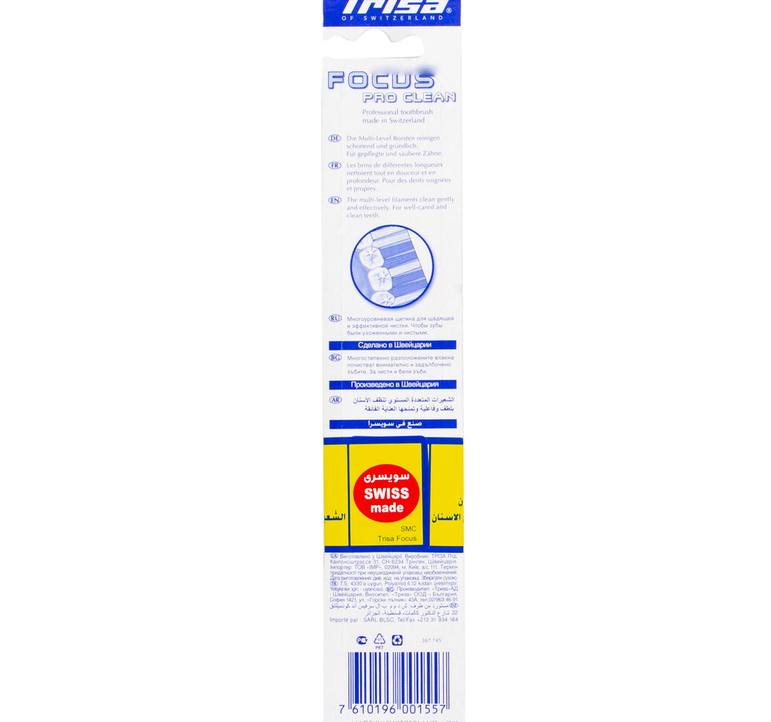 Trisa Focus Pro Clean Tooth Brush Medium 1 pc