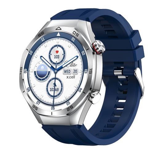 X.Cell Smart Watch Elite-7 Silicone Strap Blue