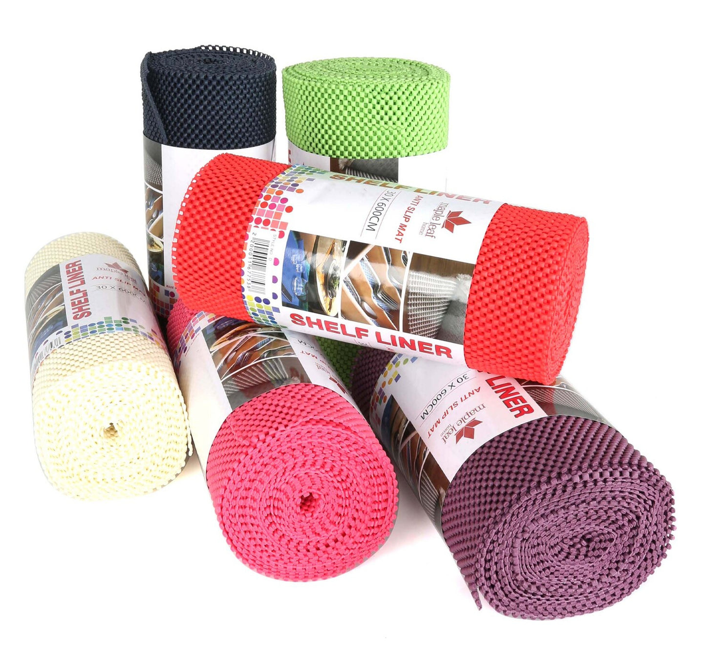 Maple Leaf Antislip Mat 30x600cm 30GSM Assorted Colors & Designs Per Pc