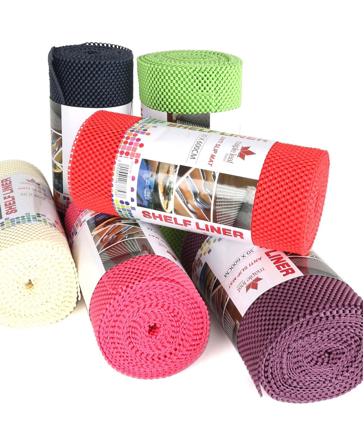 Maple Leaf Antislip Mat 30x600cm 30GSM Assorted Colors & Designs Per Pc