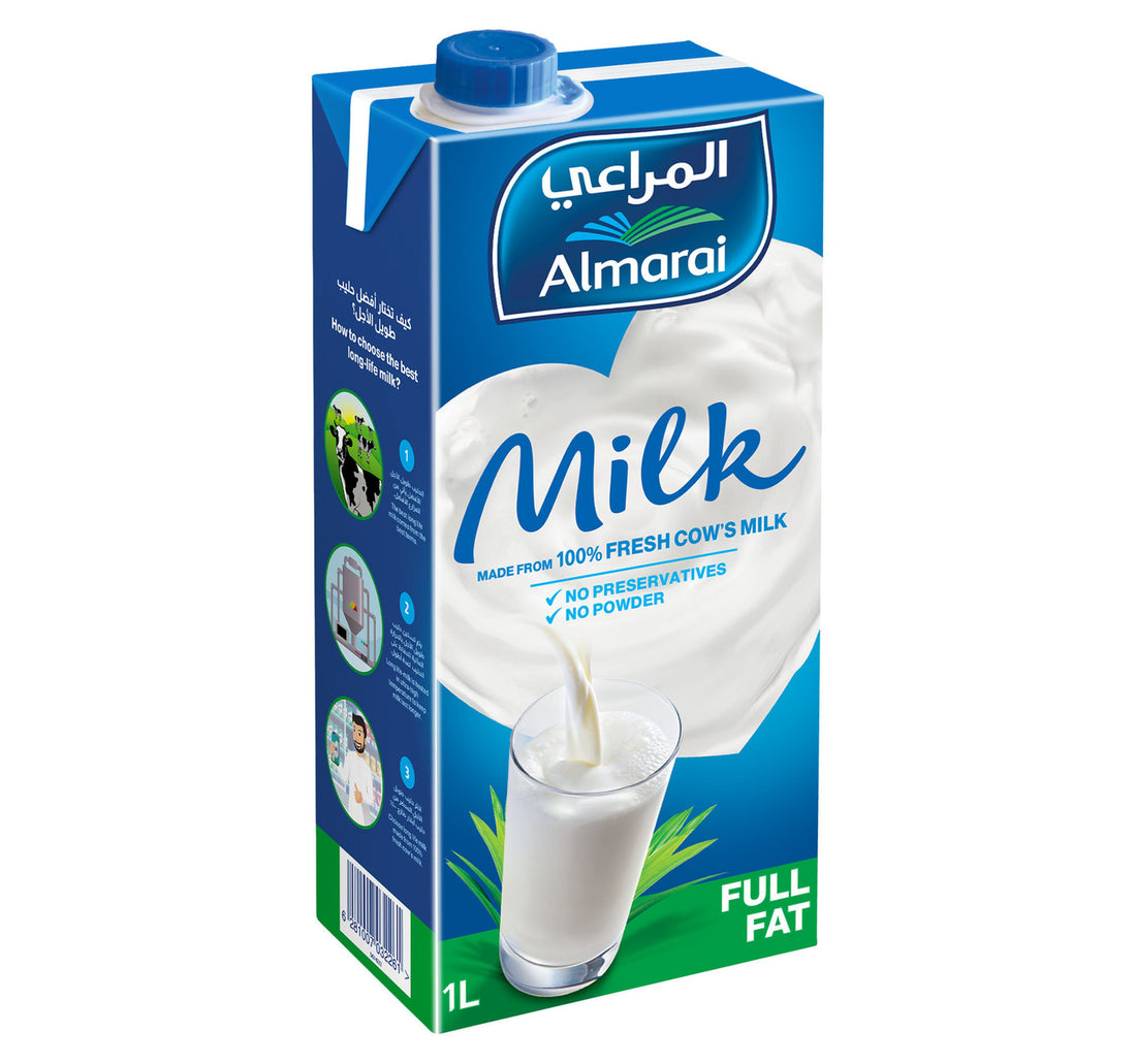 Almarai Full Fat Long Life Milk 4 x 1 Litre