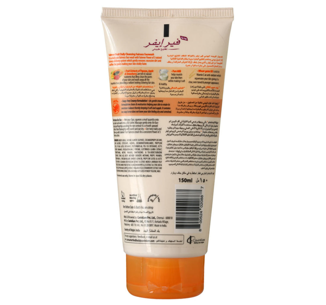 Cavin Kare Fairever Natural Fairness Face Wash Fruit Extracts & Pure Milk 50 g