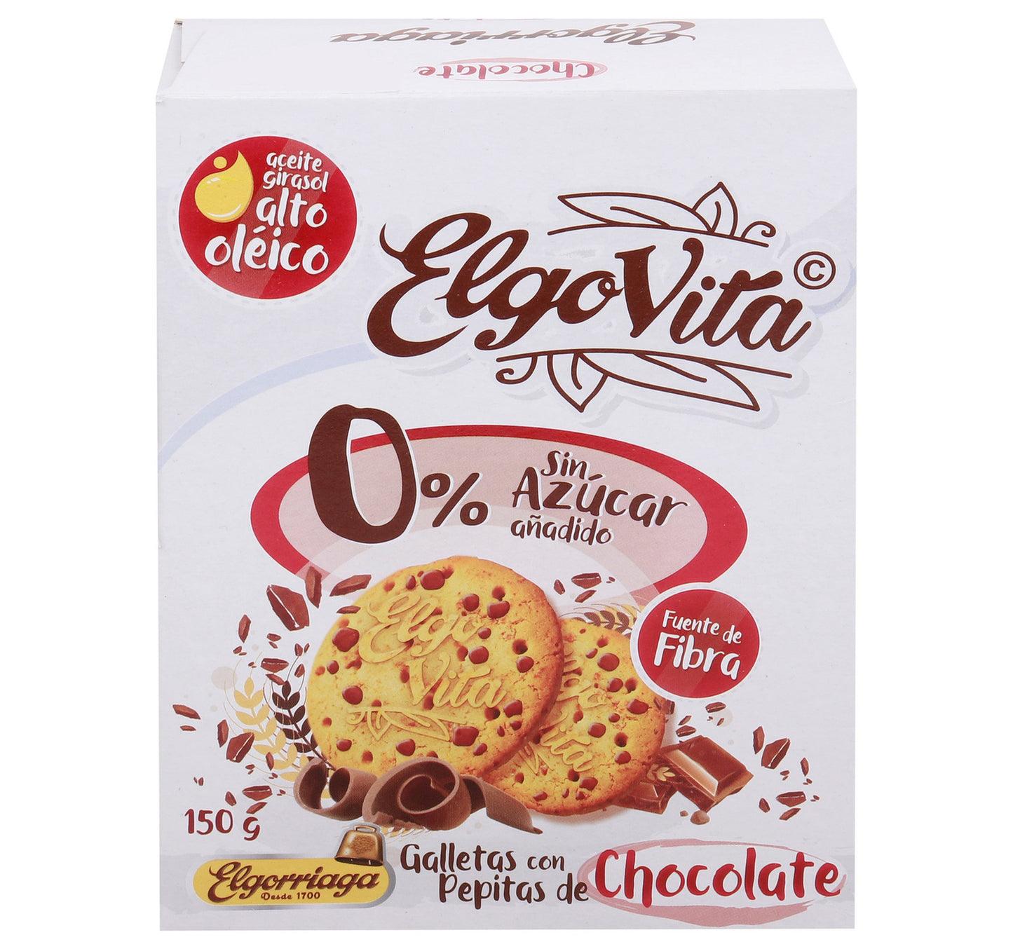Elgovita 0% Sugar Added Biscuit with Chocolate Chips 150 g
