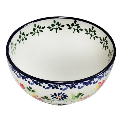 Home Ceramic Flower Design Decorated Bowl, 5 inches, SQ623