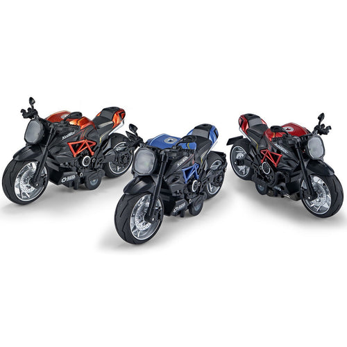دراجة نارية Skid Fusion Die Cast بمقياس 1:12 MY66 متنوعة