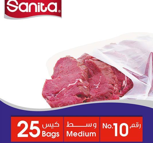 Sanita Food Storage Bags Medium No. 10 Size 40 x 26cm 25 pcs