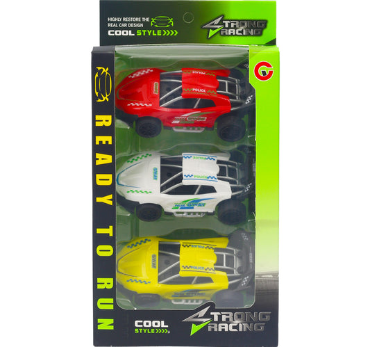 Skid Fusion Pushing Sports Cars 3pcs 9811-30 Assorted