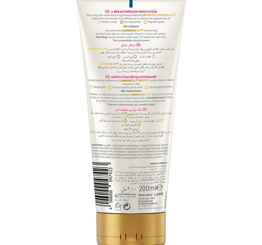 Nivea Luminous 630 Marks and Spots Reduction Body Cream 200 ml