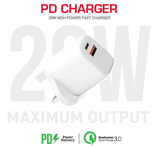 Trands 20W PD Travel Charger TR-AD331, White