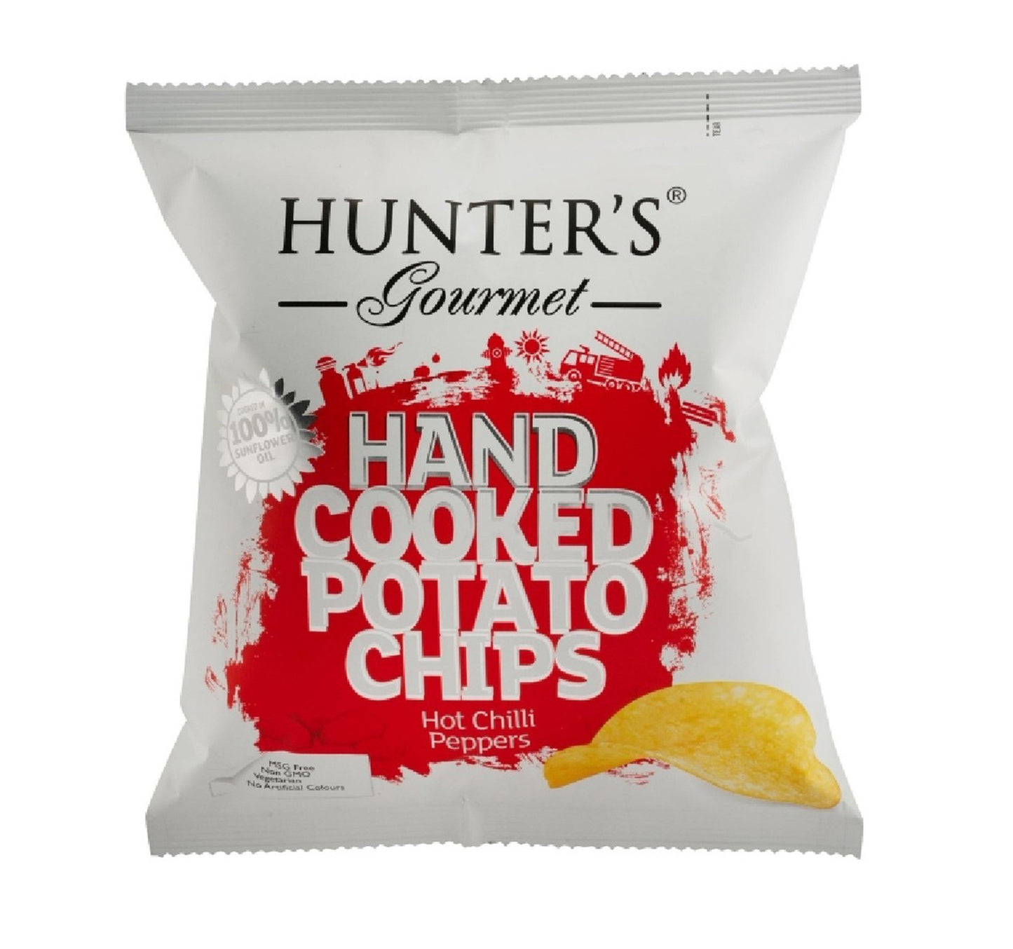 رقائق البطاطس هانترز جورميه بنكهة الفلفل الحار 40 جم