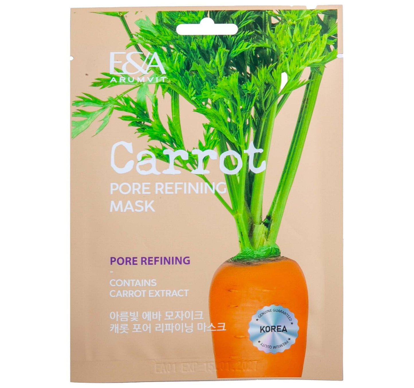 Arumvit Eva Mosaic Carrot Pore Refining Mask, 25 g