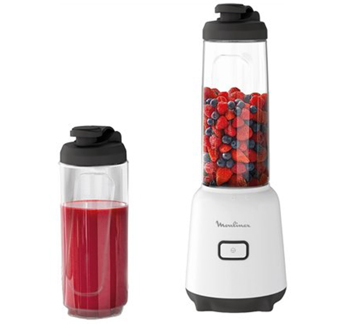 Moulinex Mix & Move Mini Blender Mixer, 0.6 L, 300 W, White, LM15F127