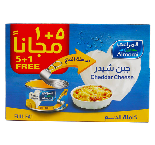 جبنة شيدر كاملة الدسم من المراعي 6 × 56 جم