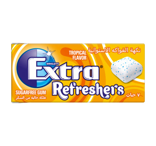 Wrigley's Extra Refreshers Tropical Flavor Sugar Free Gum 15.6 g