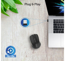 Promate 2.4GHz Wireless Ergonomic Optical Mouse (CLIX-8)