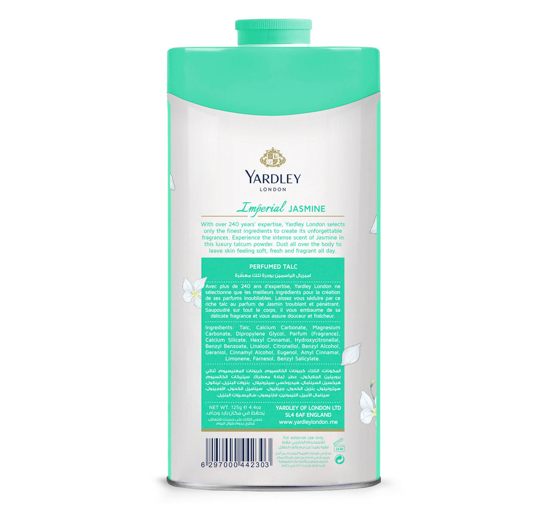 Yardley Perfumed Talc Imperial Jasmine 125 g
