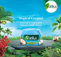 Vatika Volume & Thickness Styling Hair Cream Tropical Coconut 140 ml