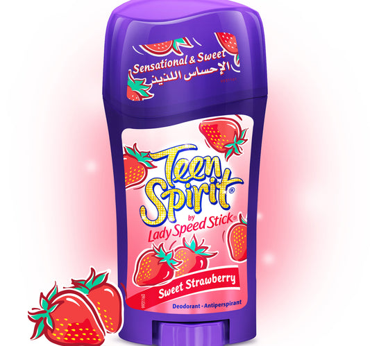 Mennen Teen Spirit Lady Speed Stick Deodorant Anti-Perspirant Sweet Strawberry 65 g