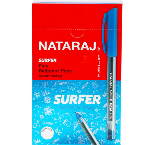 أقلام حبر جاف ناتاراج سيرفر بلو 0.7 مم 50 قطعة