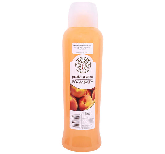 Nat.Col Foam Bath Peach&Crm 1L