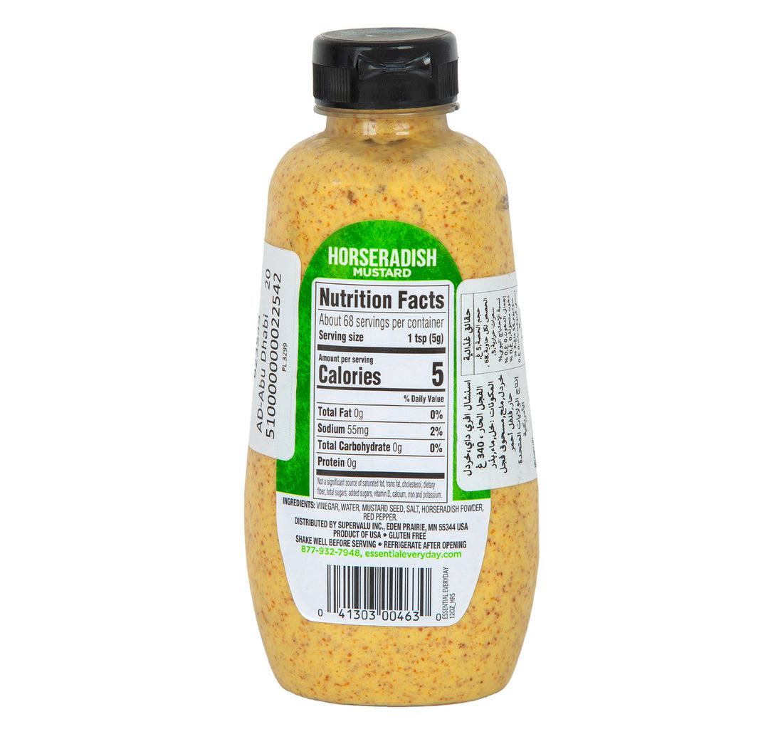 Essential Everyday Horseradish Mustard 340 g
