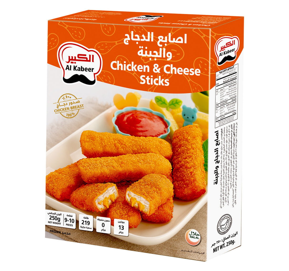 Al Kabeer Chicken & Cheese Sticks 250 g