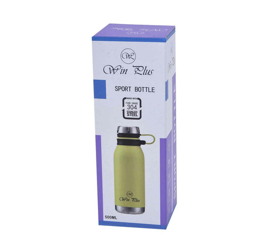 Win Plus Stainless Steel Sport Bottle KA036 500ml Assorted