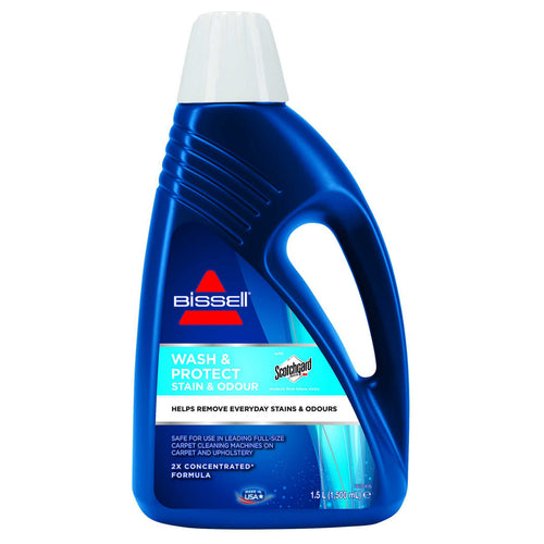 Bissell Wash & Protect Stain & Odour Carpet Cleaning Formula, 1.5L, Blue, 1086K