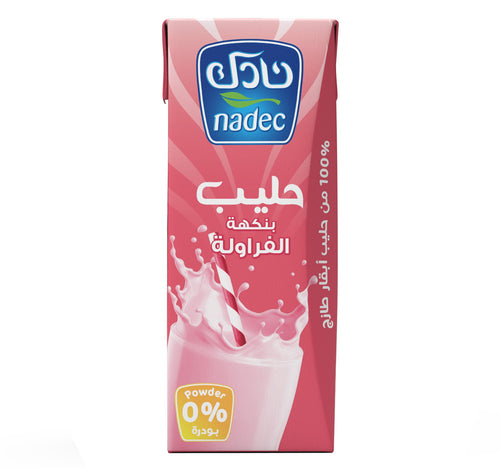 Nadec UHT Milk Strawberry 185 ml