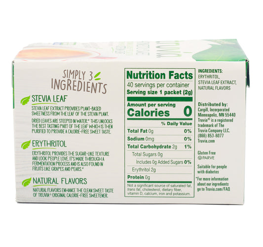 Truvia Original Calorie-Free Sweetener 40pcs