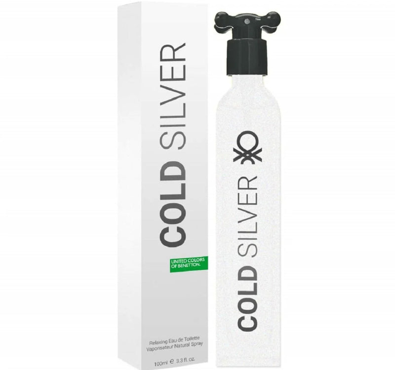 Benetton Cold Silver Eau De Toilette For Men 100ml