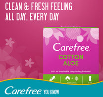 Carefree Panty Liners Cotton Aloe 56 pcs